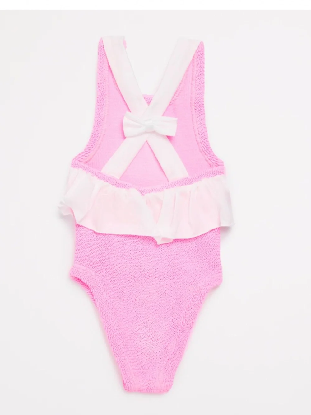 Hunza G Kids Lara One Piece Swimsuit Bubblegum Pink Ages 3-6